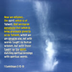 1 Corinthians 2- 12-13 - Now we obtained the spirit which is of God (540px x 540px - 72dpi)
