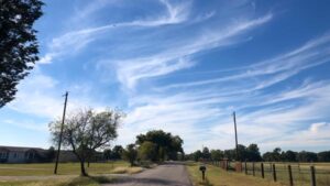 About Heaven's View Ministry - Testimonials - Road Sky with Wispy Clouds - TEXAS, USA