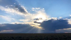 About Heaven's View Ministry - Testimonials - Sky with Bright Sun Rays through Clouds - WYOMING, USA