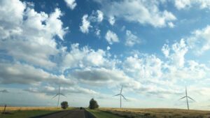 About Heaven's View Ministry - Testimonials - Wind Farm Road with Skies and Clouds - TEXAS, USA