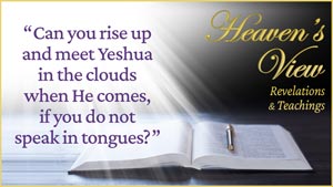 Can you rise up and meet Yeshua in the clouds when He comes, if you do not speak in tongues? - Heaven's View Revelations & Teachings - Tamra Jean - Feb-18-2023