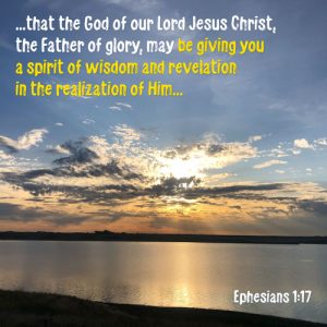 Ephesians 1:17 - Reveal the will of Yahweh - Lake Skies sunset - SCRIPTURE INSPIRATIONS at Heaven's View Ministry - by Tamra Jean