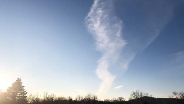 Heavens View Ministry - Divine Appointments - Spirit Cloud in Sky - PENNSYLVANIA - Where the Spirit of the Lord is.