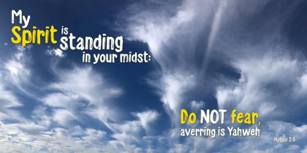 Haggai 2:5 - My Spirit is standing in your midst - SCRIPTURE INSPIRATIONS at Heaven's View Ministry - by Tamra Jean