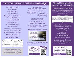 HEAVEN's VIEW MINISTRY - Flyer - INSIDE - Yahweh's Miraculous Healing Today, Biblical Discipleship Invitation - Where The Spirit of the Lord Is