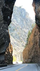 Heavens View Ministry - Divine Appointments Road through Rock Cliffs - BC, CANADA - Where the Spirit of the Lord is