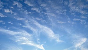 Heavens View Ministry - Divine Appointments - Spirit Wispy Clouds in Blue Sky - ARKANSAS - Where the Spirit of the Lord is