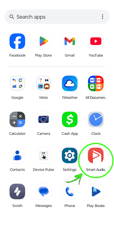Android App Screen (400px) - 1. ADD ROOT FOLDER - IDENTIFY Smart Audiobook Player App - ready for importing m4b Audiobook Format on Android Devices - Heaven's View Ministry