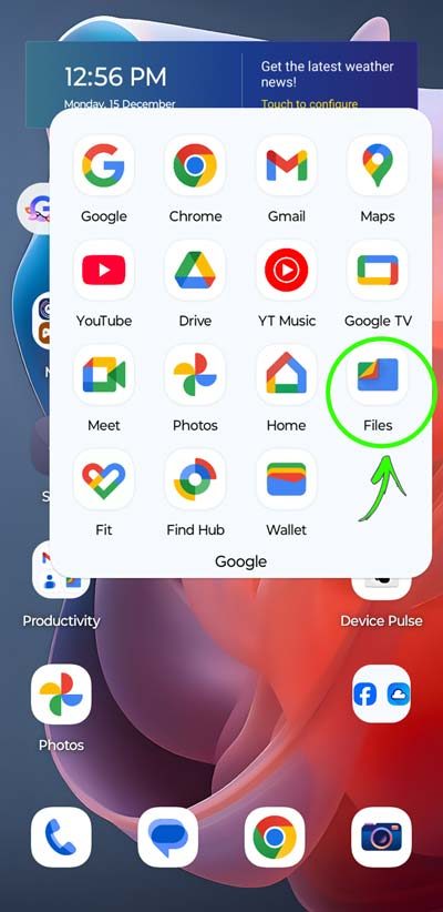 Google Play Files App (400px) - OPEN APP - for locating and moving audiobook download to correct location - KEEPING THE FAITH through the UN-thinkable... Leaving the lies of religion to find Yahweh - m4b Audiobook Format on Android Devices - Heaven's View Ministry