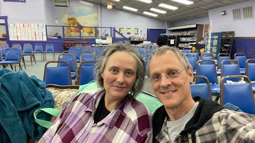 Tamra Jean lifted into Sanctuary on pallet for healing service at Jesus is Lord Ministries, Biglerville, PA -YAHWEH MIRACULOUSLY HEALED ME - Preaching - Heavens View Ministry - Where the Spirit of the Lord is