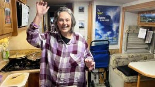 Heavens View Ministry - Divine Appointments - Miraculous Healing - Tamra Jean in Motorhome after first walking 25 feet - Biglerville PENNSYLVANIA - Where the Spirit of the Lord is.