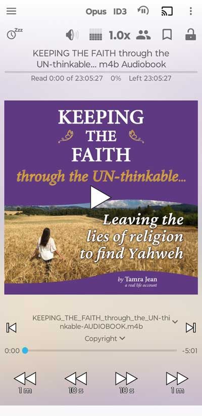 Smart Audiobook Player App - 6. KEEPING THE FAITH through the UN-thinkable... now loads and plays automatically - Heaven's View Ministry